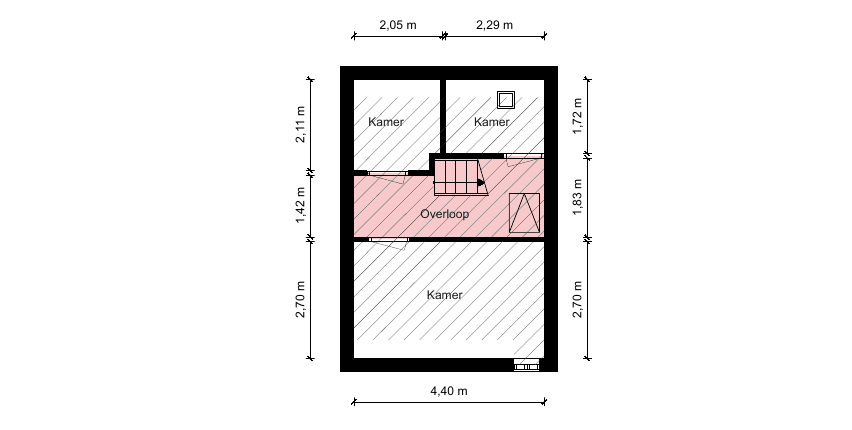 Plattegrond 3e verdieping